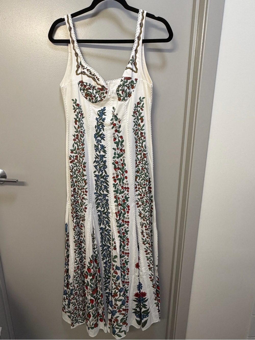 FARM Rio Off White Fruit Beauty Maxi Dress